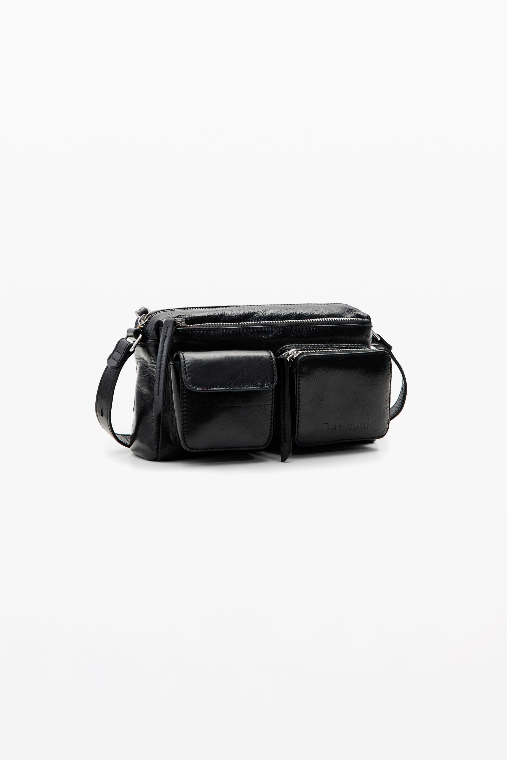 Women's S leather pockets crossbody bag I Desigual.com