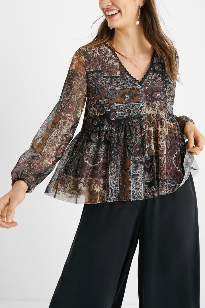 Boho flared T-shirt | Desigual