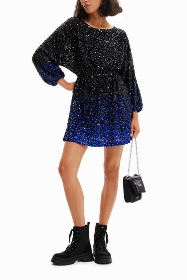 Short sequin dress | Desigual