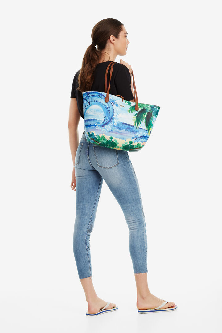 Reversible Tropical Bag Capri | Desigual