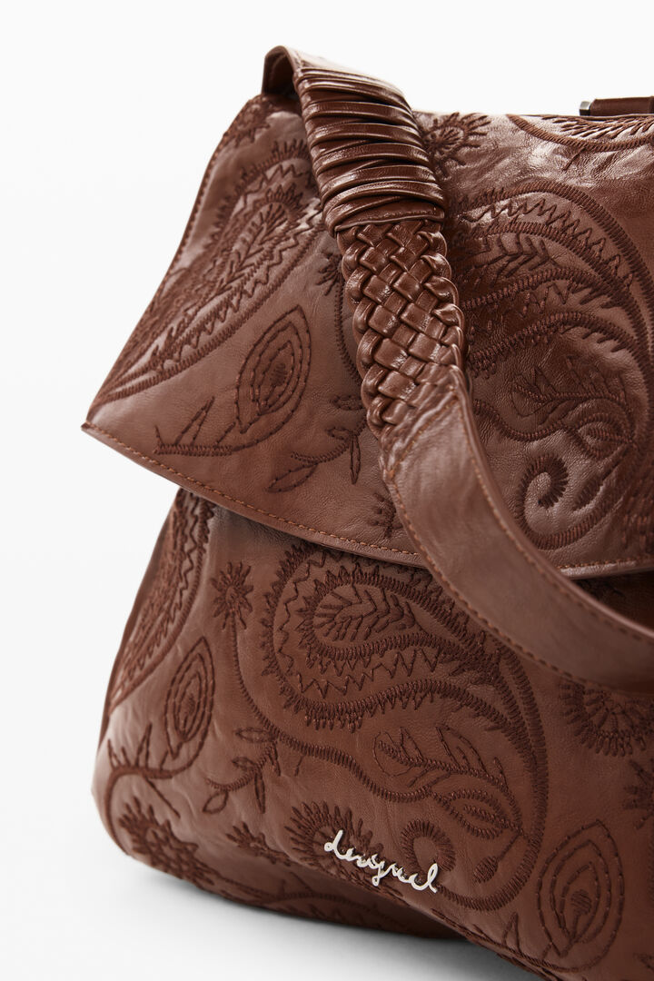 Medium Faux Leather Backpack