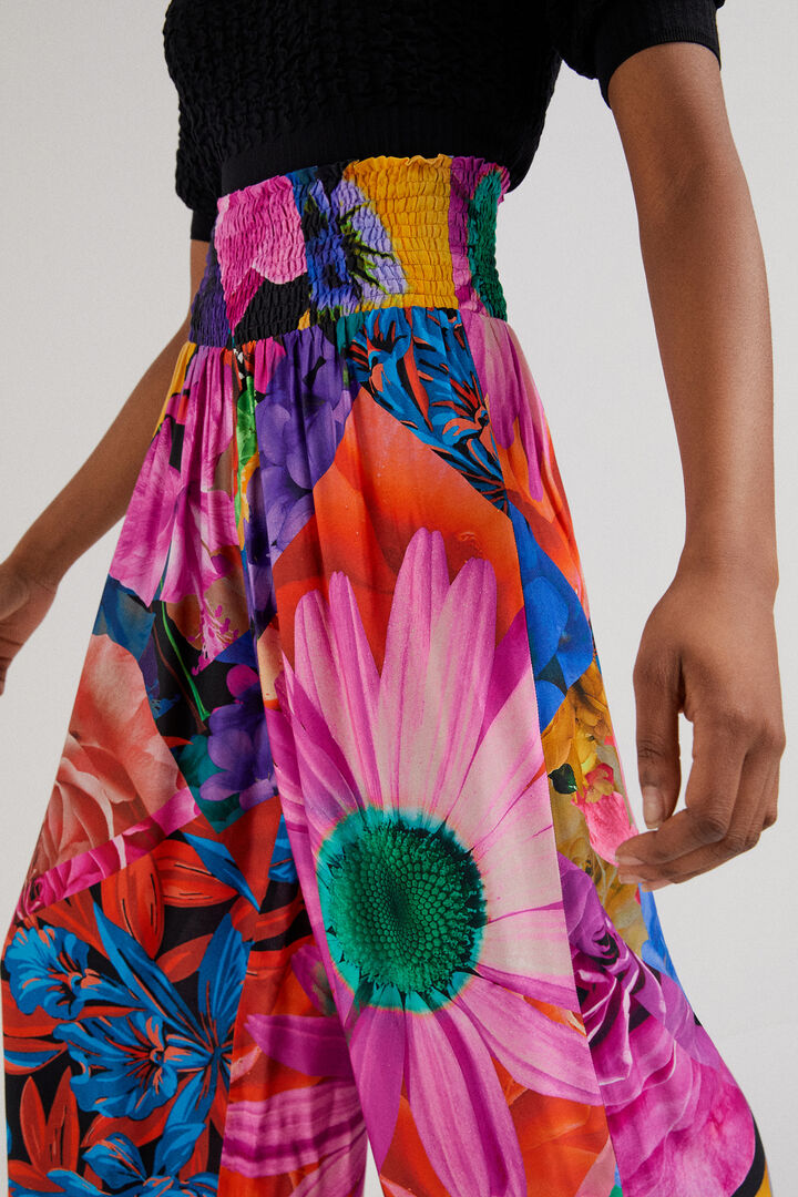 Floral palazzo trousers | Desigual