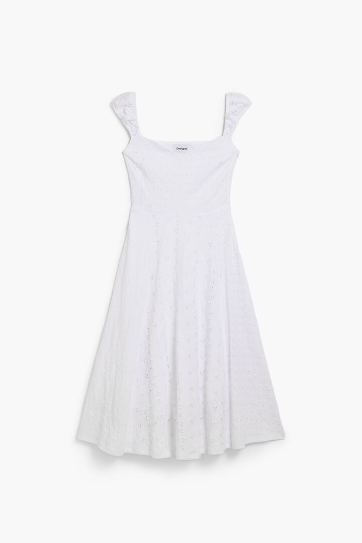 Embroidered midi dress