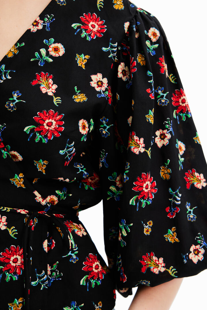 Blouse croisée fleurs | Desigual