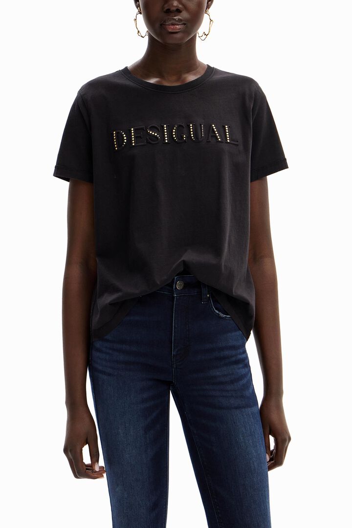 煌めき ロゴ Tシャツ | Desigual