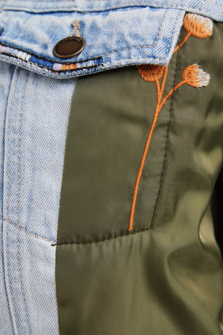 Hybrid denim bomber jacket | Desigual