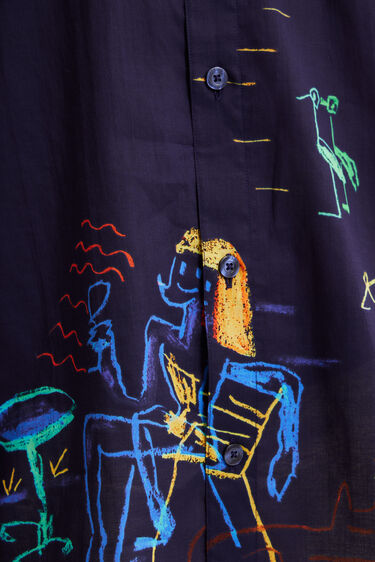 Camisa ilustraciones manga larga | Desigual