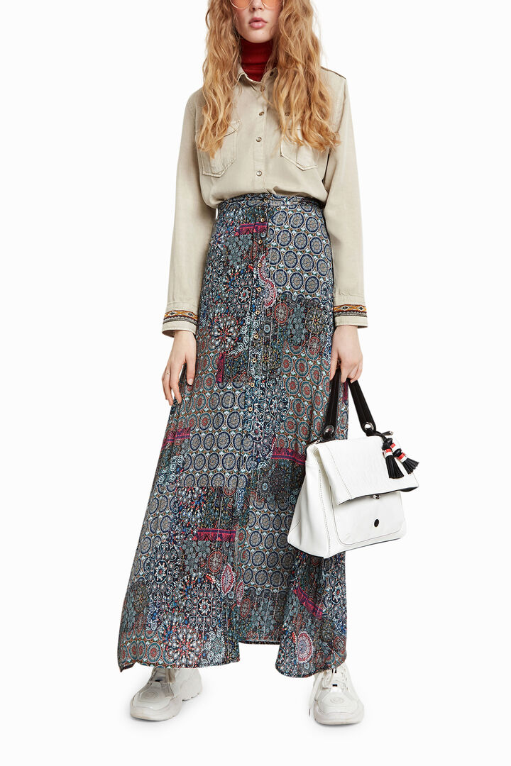 Gonna lunga mandala floreale | Desigual