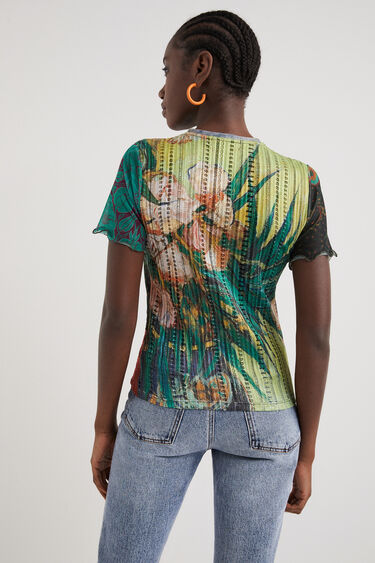 Textured artwork T-shirt | Desigual