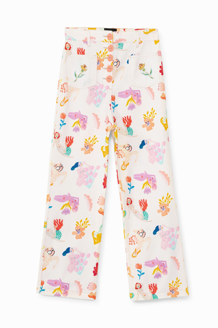 Capri trousers print | Desigual