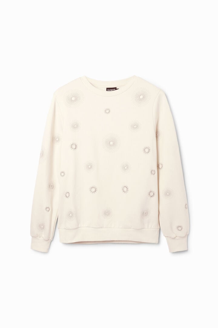 Geometric embroidery sweatshirt | Desigual