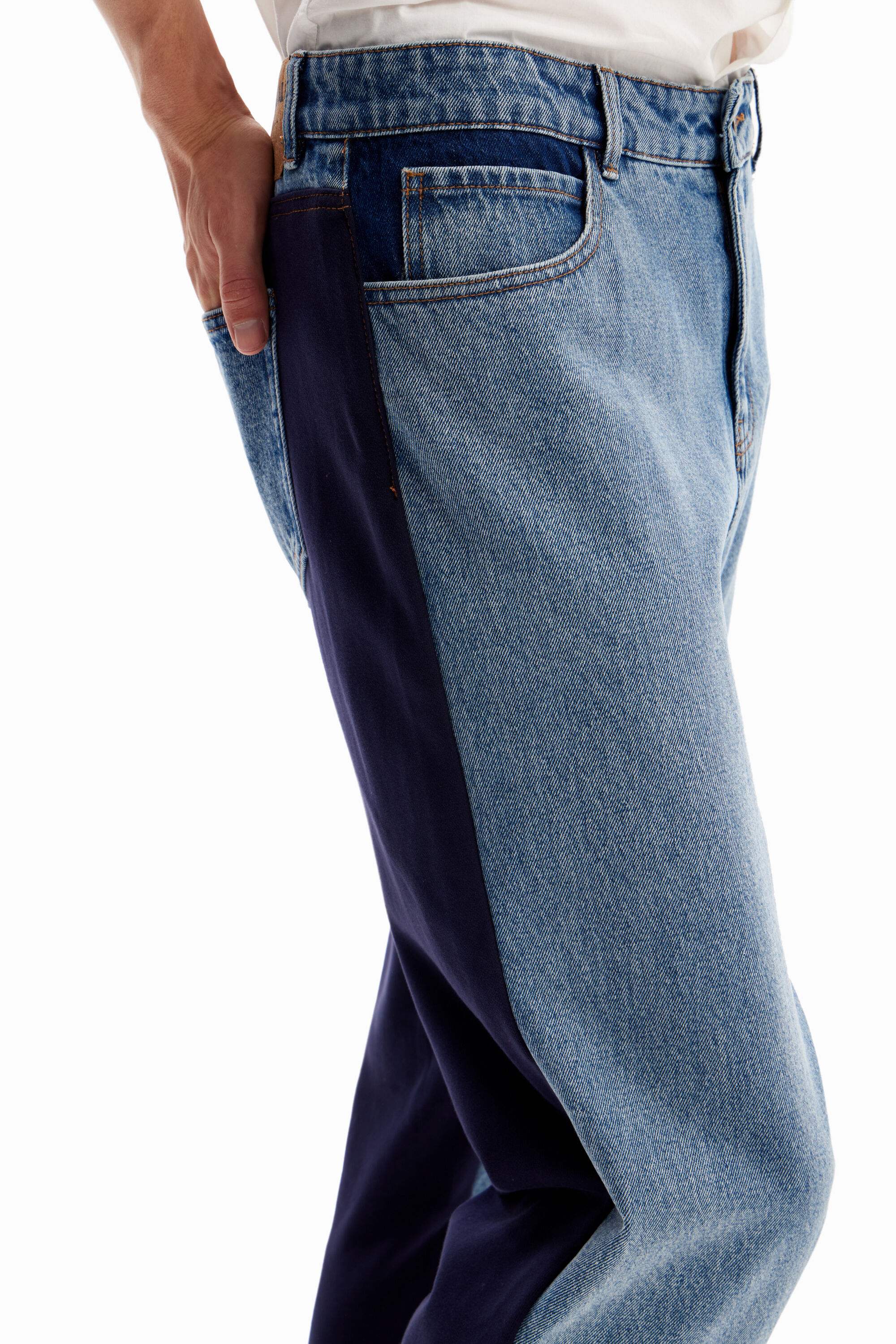 Hybrid denim trousers