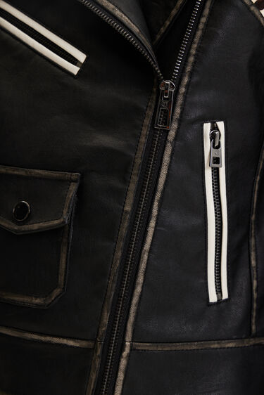 Giacca biker zebrata | Desigual