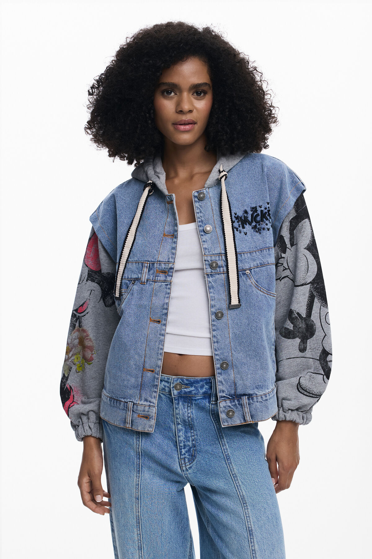 ミッキーマウス™デニムジャケット 女性用 I Desigual.com