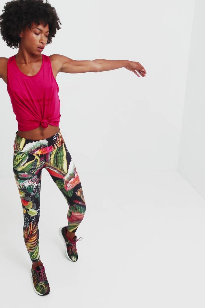 Slim sport jungle leggings | Desigual