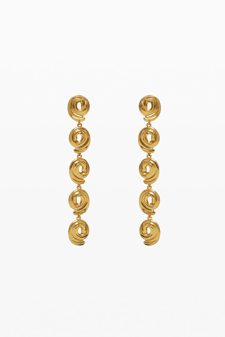 Cascade spiral earrings gold-plated Zalio | Desigual