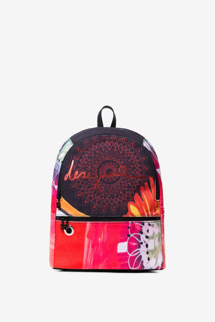 Mandala Backpack Poppy flower Novara | Desigual