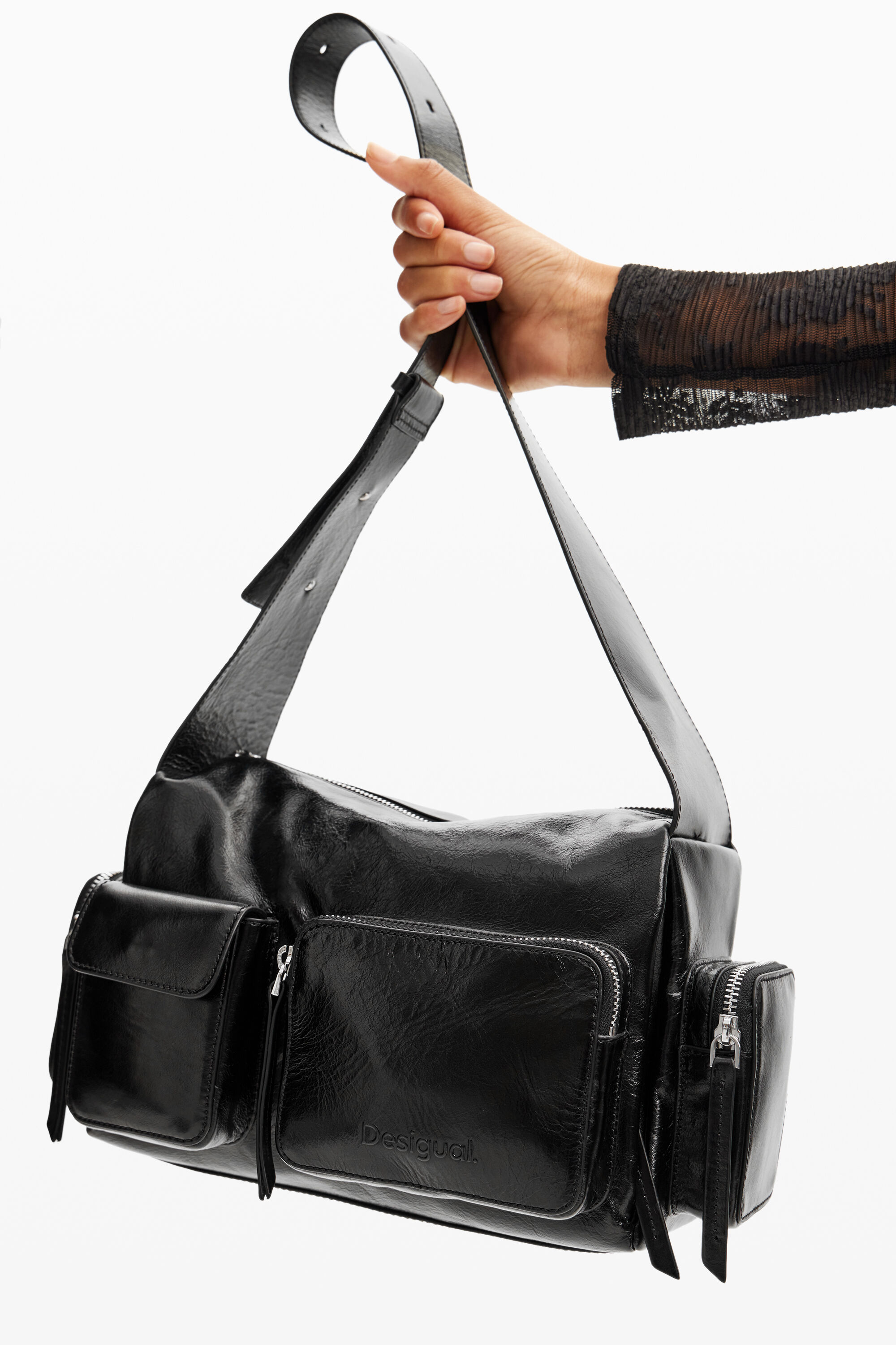 Sac M cuir poches pour femme I Desigual
