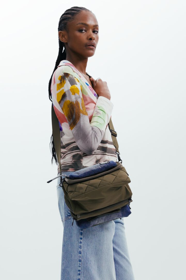 Two-tone crossbody bag | Desigual