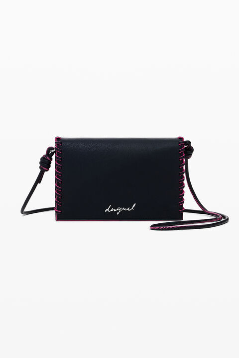 MEDIUM CROSSBODY WALLET WITH STITCHING