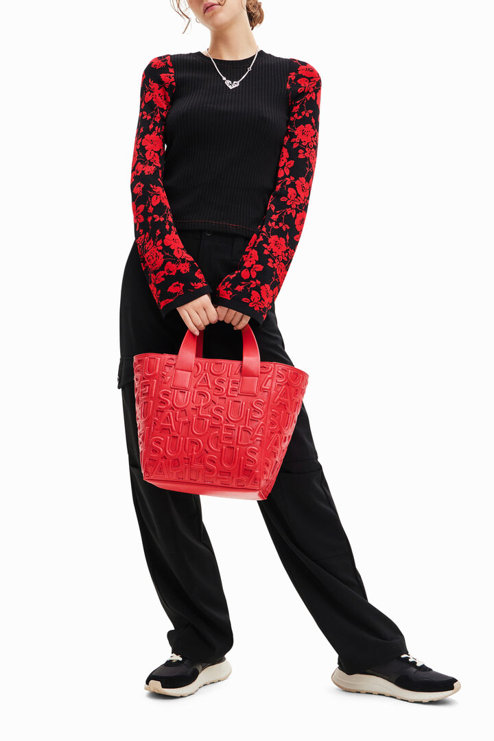 Floral jacquard T-shirt | Desigual