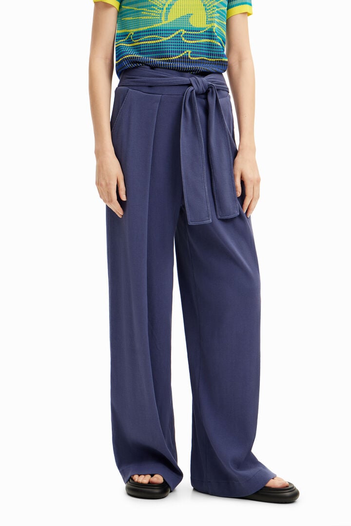 Wide-leg knit trousers | Desigual