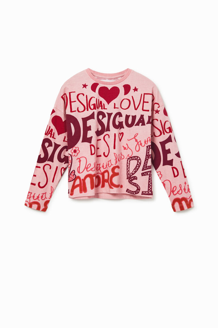 T-shirt pen effect 100% cotton | Desigual