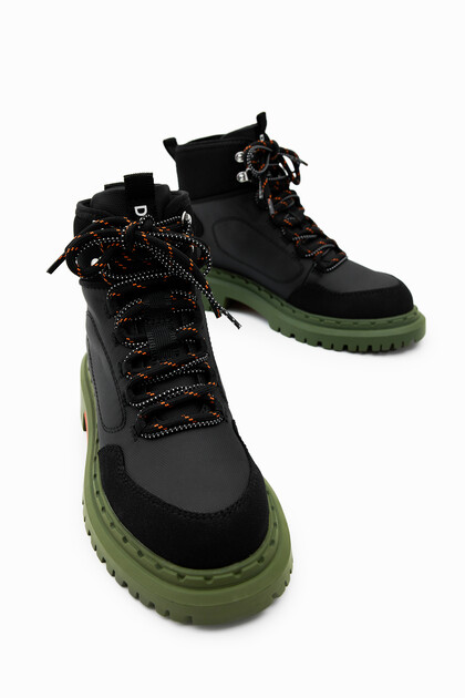 Lace-up trekking boots