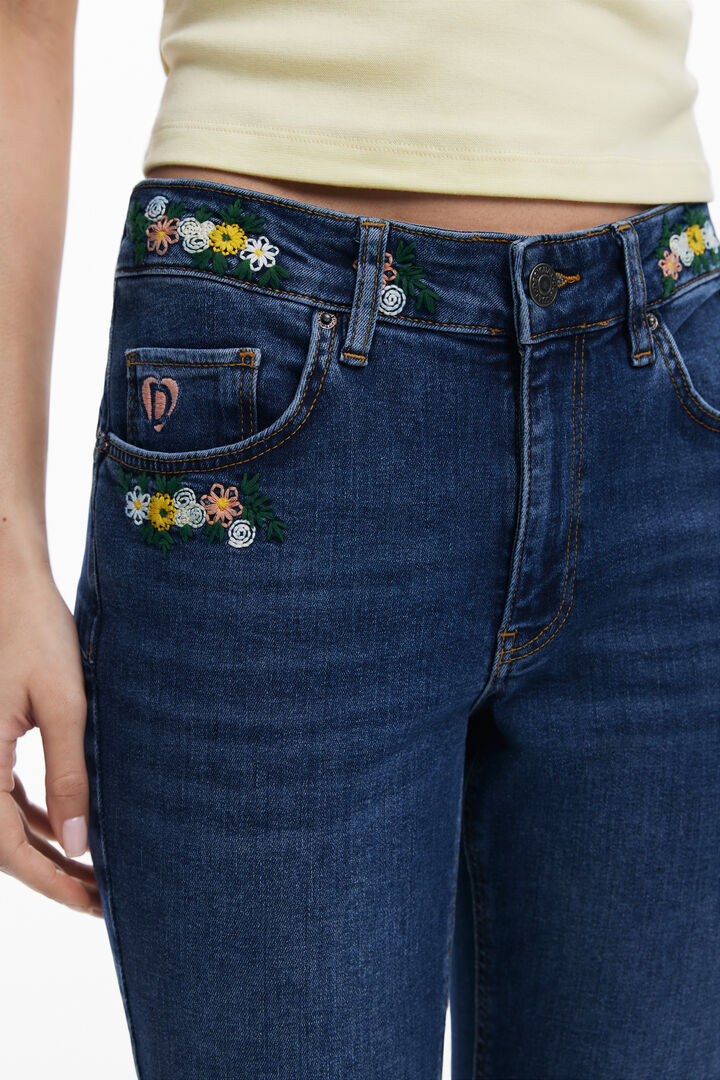 Floral Skinny Jeans | Desigual