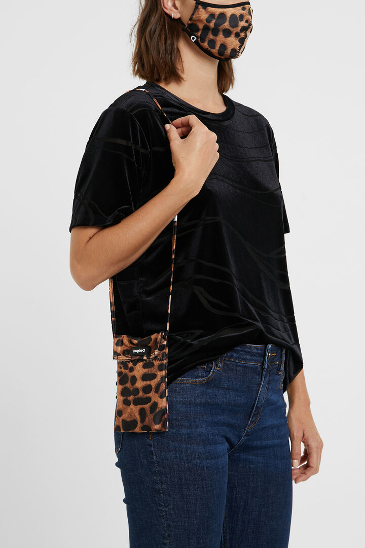 Leopard face mask + pouch | Desigual