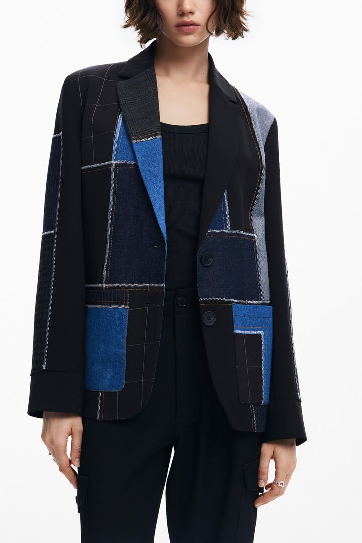 Combined patchwork blazer | Desigual