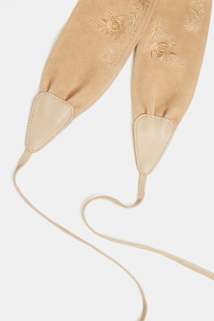 Leather sash flowers | Desigual