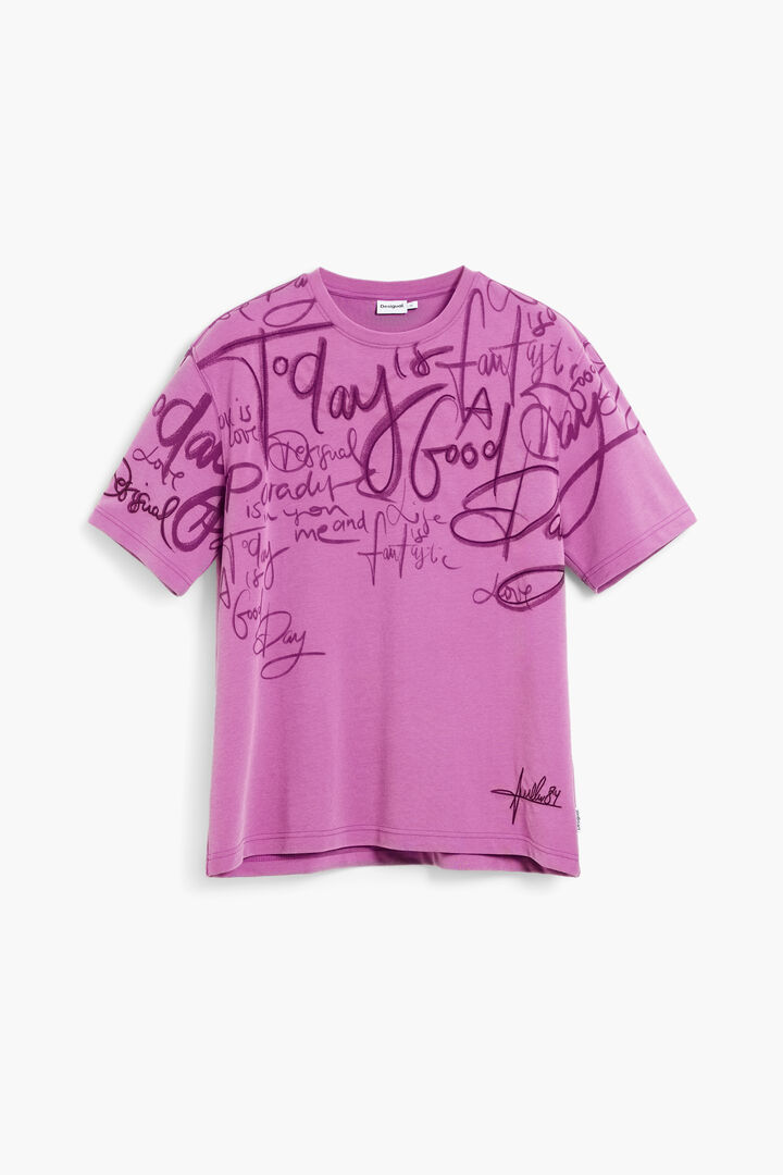 Short-sleeve T-shirt with lettering | Desigual
