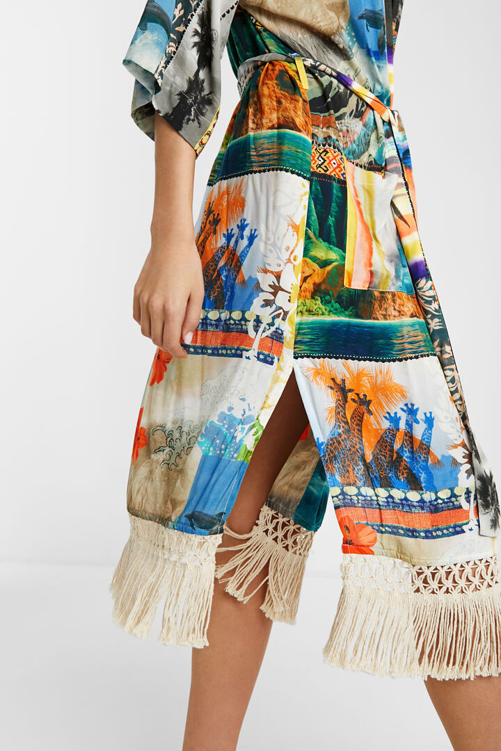Hawaiian eco kimono | Desigual