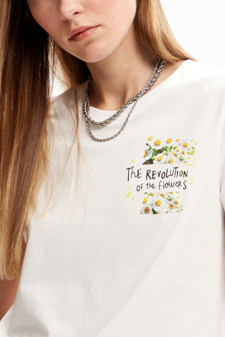 Flower message T-shirt | Desigual