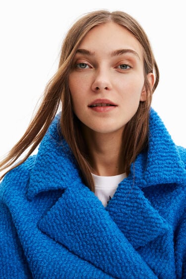 Straight wool coat | Desigual