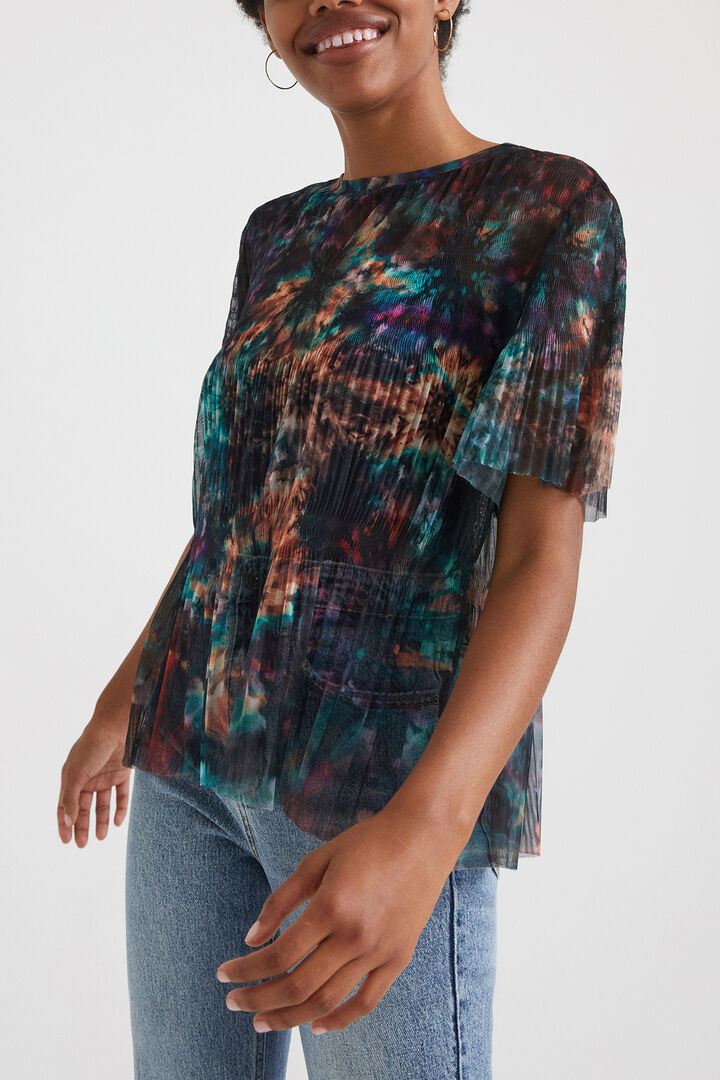 Tie-dye mesh T-shirt | Desigual