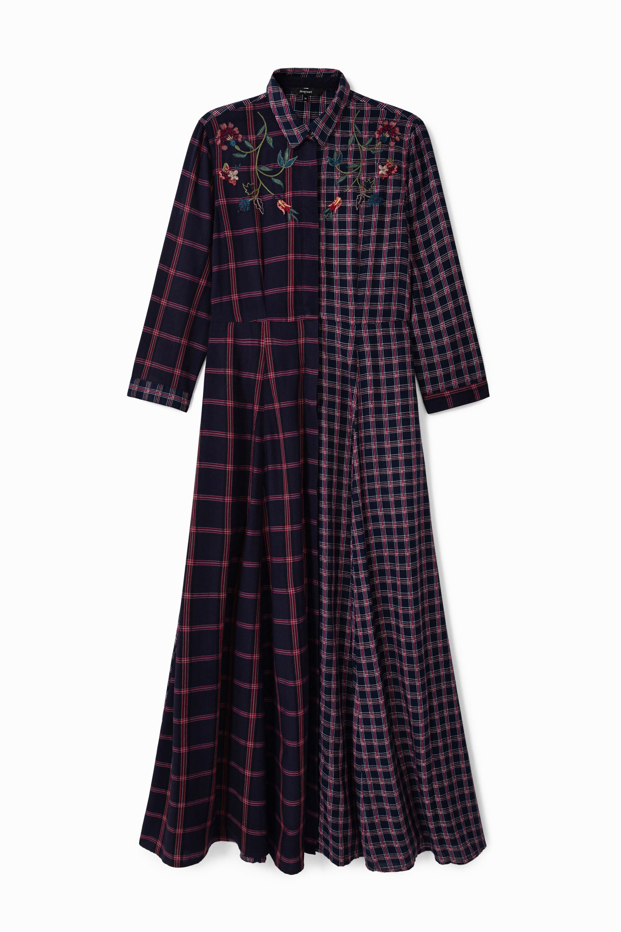 Long checkered dress clearance