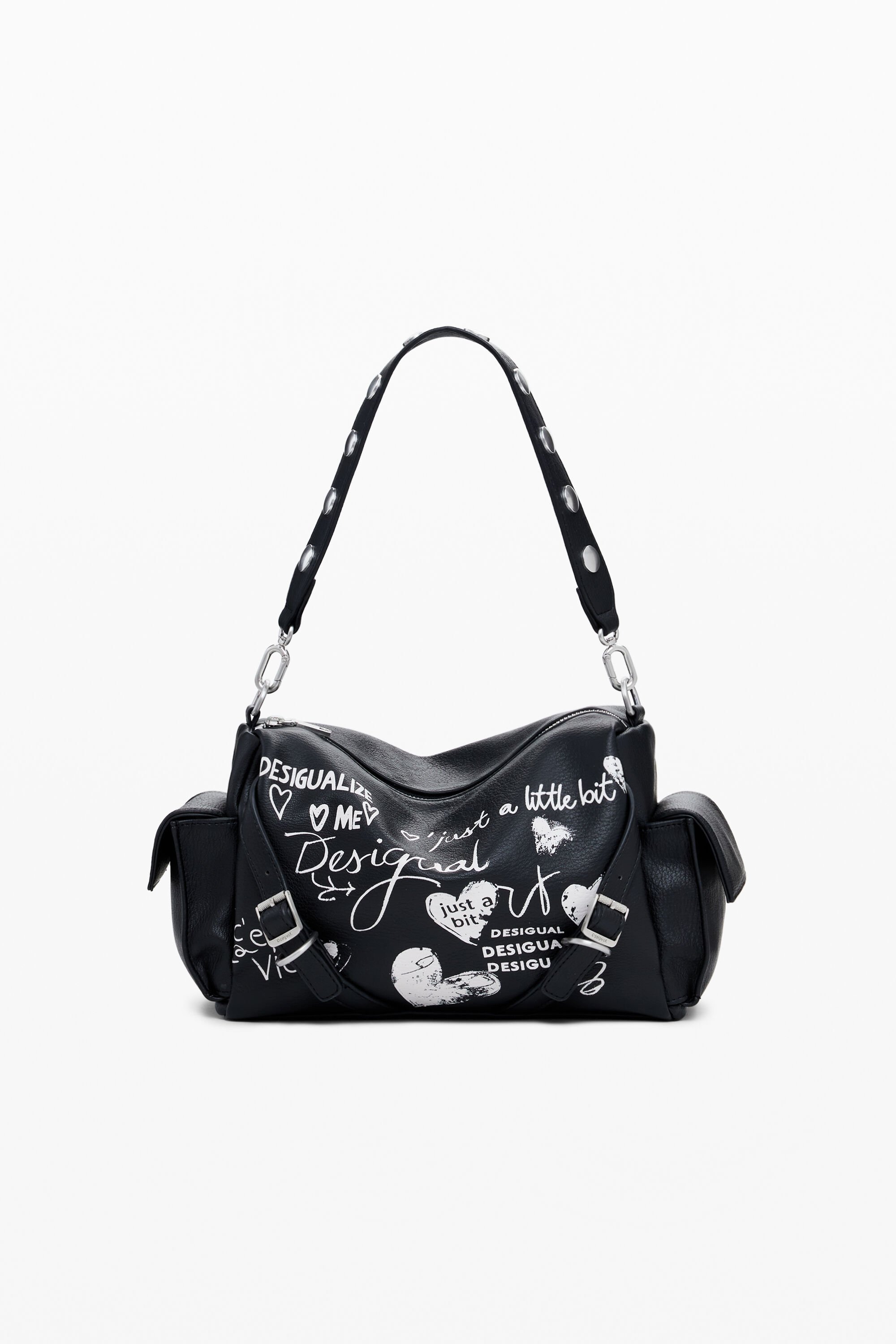 Bowlingtasche in Lederoptik mit Buchstaben, mittelgroß