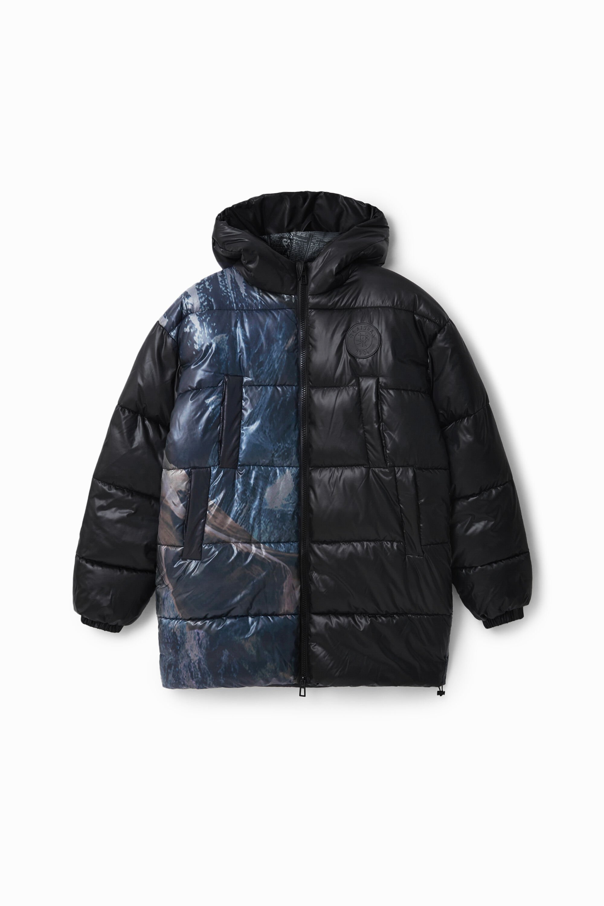 Long puffer coat - BLACK - M