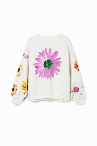 Oversize daisy sweatshirt | Desigual