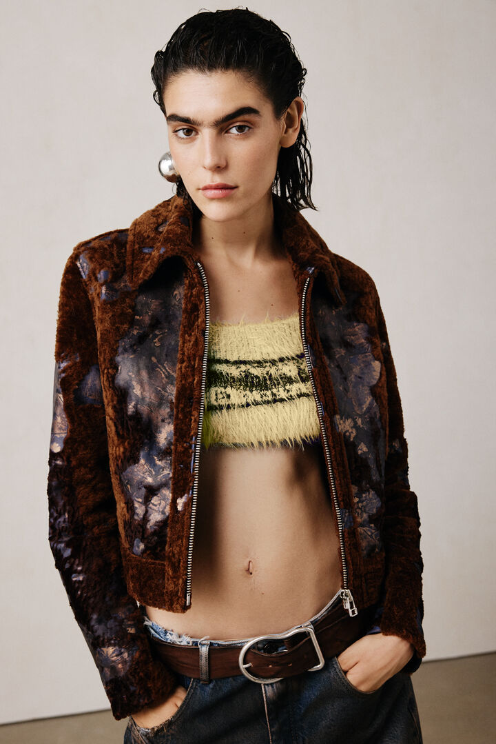 Burnt Studio leather jacket | Desigual