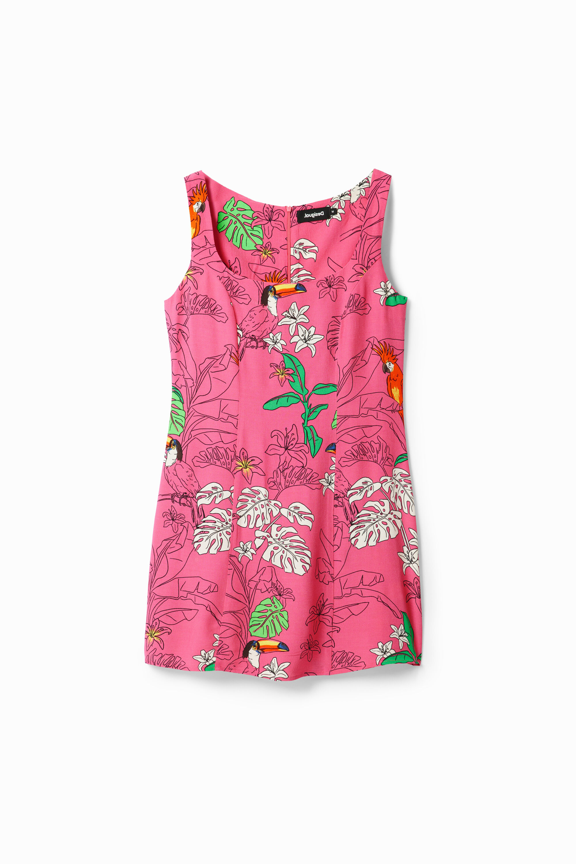 Kurzes, tropisches Kleid