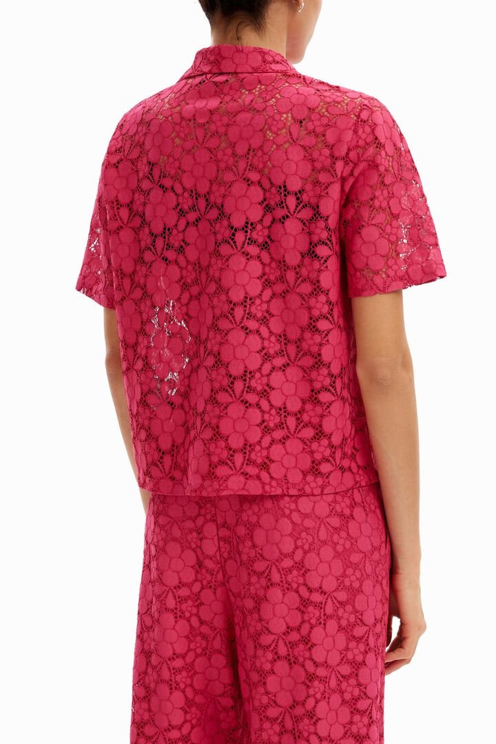 Kurzes Hawaiihemd Spitze | Desigual