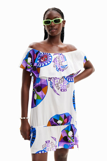 M. Christian Lacroix short ruffle dress | Desigual