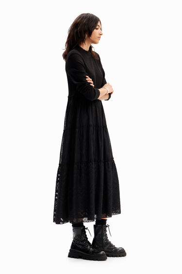 Vestido midi combinado | Desigual