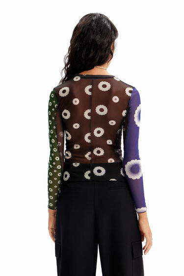 Samarreta tul patch geomètric | Desigual