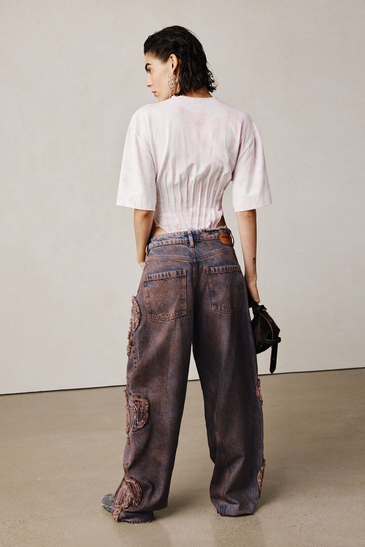 Studio frayed baggy pants | Desigual