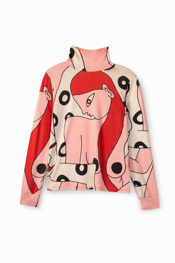 Slim high neck T-shirt | Desigual