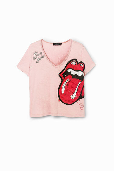 Majica Rolling Stones z okrasnimi kamenčki | Desigual
